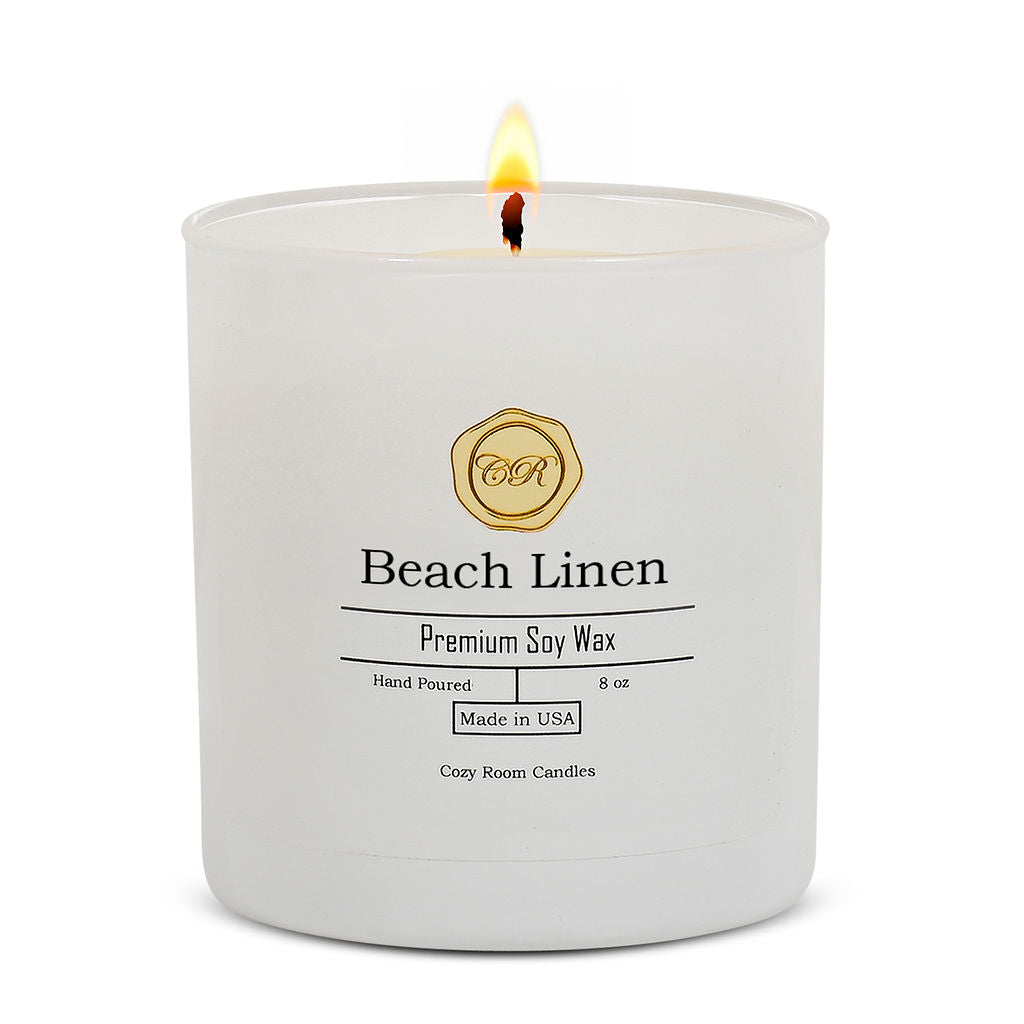 Natural Scent Hand-Poured Soy Candle Beach Linen