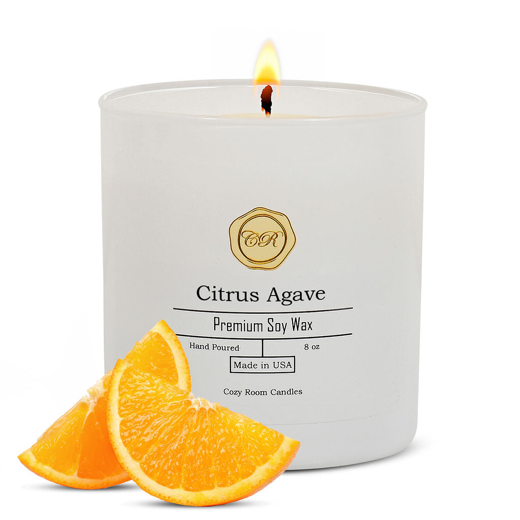 Natural Scented Hand-Poured Soy Wax Citrus Agave