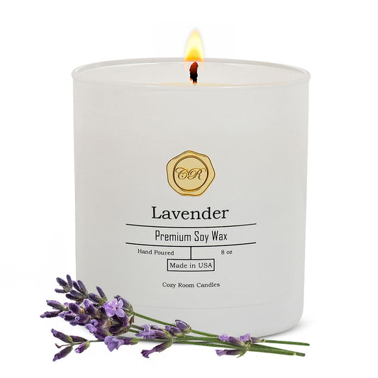 Natural Scented Hand-Poured Soy Wax Lavender